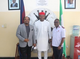 The Salvation Army Nigeria Territory received a special condolence visit from Mr Valentine Ozigbo